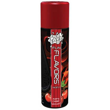 Wet Fun Flavors PoppN Cherry, 30 мл, Универсальный лубрикант с ароматом вишни Wet Fun Flavors PoppN Cherry, 30 мл, Универсальный лубрикант с ароматом вишни