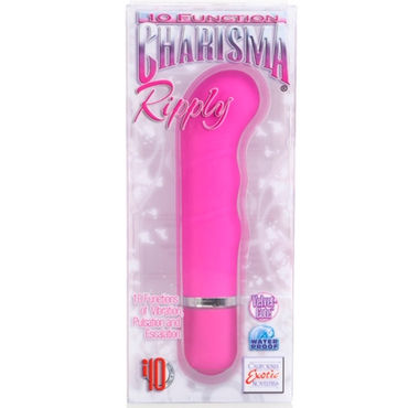 California Exotic Charisma Ripply, розовый - Минивибратор для стимуляции точки G - купить в секс шопе California Exotic Charisma Ripply, розовый - Минивибратор для стимуляции точки G - купить в секс шопе