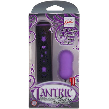 California Exotic Tantric Chakra Massager, фиолетовый - Вибропуля с необычным пультом управления - купить в секс шопе California Exotic Tantric Chakra Massager, фиолетовый - Вибропуля с необычным пультом управления - купить в секс шопе