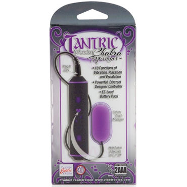 California Exotic Tantric Chakra Massager, фиолетовый, Вибропуля с необычным пультом управления и другие товары California Exotic с фото California Exotic Tantric Chakra Massager, фиолетовый, Вибропуля с необычным пультом управления и другие товары California Exotic с фото
