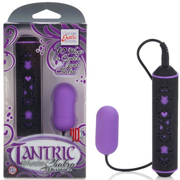 California Exotic Tantric Chakra Massager, фиолетовый, Вибропуля с необычным пультом управления California Exotic Tantric Chakra Massager, фиолетовый, Вибропуля с необычным пультом управления