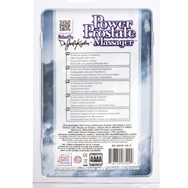 California Exotic Prostate Massager, серебристый, Вибропуля для стимуляции простаты и другие товары California Exotic с фото California Exotic Prostate Massager, серебристый, Вибропуля для стимуляции простаты и другие товары California Exotic с фото