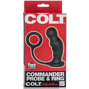 California Exotic Colt Commander Probe&Ring - Стимулятор простаты с кольцом на пенис - купить в секс шопе California Exotic Colt Commander Probe&Ring - Стимулятор простаты с кольцом на пенис - купить в секс шопе