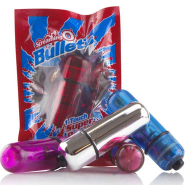 Screaming O Bullets, серебристая, Миниатюрная бесшумная вибропуля Screaming O Bullets, серебристая, Миниатюрная бесшумная вибропуля