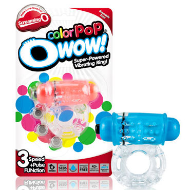 Screaming O Color Pop O Wow, Эрекционное кольцо с вибропулей Screaming O Color Pop O Wow, Эрекционное кольцо с вибропулей