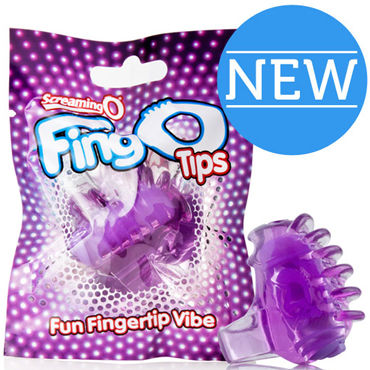 Screaming O FingO Tips, фиолетовый, Одноразовый стимулятор на пальчик Screaming O FingO Tips, фиолетовый, Одноразовый стимулятор на пальчик