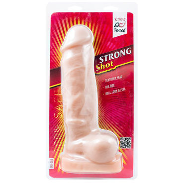 Erotic Fantasy Strong Shot - Реалистичный фаллоимитатор-гигант - купить в секс шопе Erotic Fantasy Strong Shot - Реалистичный фаллоимитатор-гигант - купить в секс шопе
