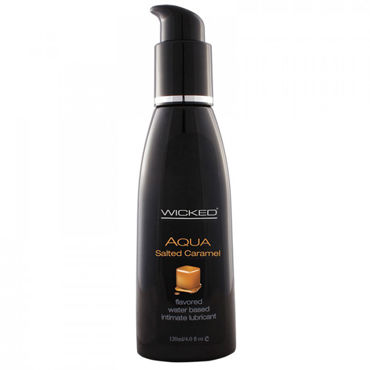 Wicked Aqua Salted Caramel, 120мл, Съедобный лубрикант со вкусом соленой карамели Wicked Aqua Salted Caramel, 120мл, Съедобный лубрикант со вкусом соленой карамели