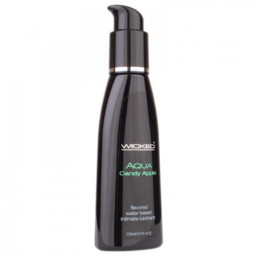 Wicked Aqua Candy Apple, 120мл, Съедобный лубрикант со вкусом яблока в карамельной глазури Wicked Aqua Candy Apple, 120мл, Съедобный лубрикант со вкусом яблока в карамельной глазури