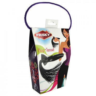 XR Brands Frisky - Анальный плаг с резиновым хвостиком - купить в секс шопе XR Brands Frisky - Анальный плаг с резиновым хвостиком - купить в секс шопе