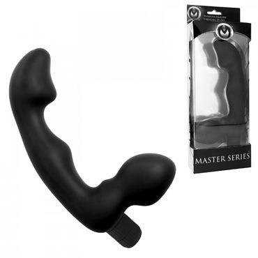 XR Brands Master Series, черный, Женский безремневой страпон с вибрацией XR Brands Master Series, черный, Женский безремневой страпон с вибрацией