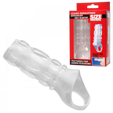 XR Brands Size Matters Enhancer Sex Sleeve, Насадка на пенис XR Brands Size Matters Enhancer Sex Sleeve, Насадка на пенис