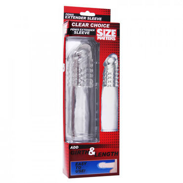 XR Brands Size Matters Extender Sleeve - Насадка на пенис - купить в секс шопе XR Brands Size Matters Extender Sleeve - Насадка на пенис - купить в секс шопе