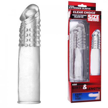 XR Brands Size Matters Extender Sleeve, Насадка на пенис XR Brands Size Matters Extender Sleeve, Насадка на пенис