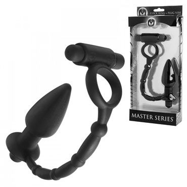 XR Brands Viaticus, Анальный плаг с эрекционным кольцом XR Brands Viaticus, Анальный плаг с эрекционным кольцом