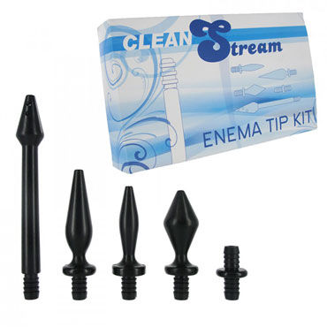 XR Brands Clean Stream, Набор насадок для клизм XR Brands Clean Stream, Набор насадок для клизм