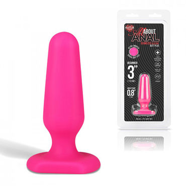 Hustler All About Anal Butt Plug, розовый, 6,5 см, Анальный плаг из ультра бархатистого силикона Hustler All About Anal Butt Plug, розовый, 6,5 см, Анальный плаг из ультра бархатистого силикона