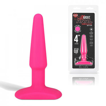 Hustler All About Anal Butt Plug, розовый, 9 см, Анальный плаг из ультра бархатистого силикона Hustler All About Anal Butt Plug, розовый, 9 см, Анальный плаг из ультра бархатистого силикона