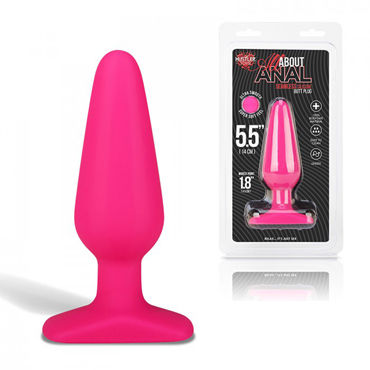 Hustler All About Anal Butt Plug, розовый, 12 см, Анальный плаг из ультра бархатистого силикона Hustler All About Anal Butt Plug, розовый, 12 см, Анальный плаг из ультра бархатистого силикона