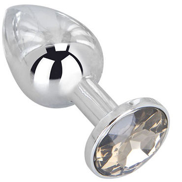 Erotic Fantasy Silver Rain, Мини-плаг из стали с кристаллом Erotic Fantasy Silver Rain, Мини-плаг из стали с кристаллом