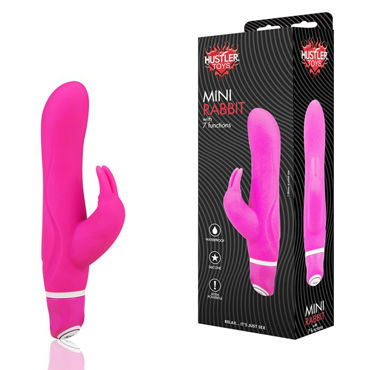 Hustler Mini Rabbit, розовый, Мощный вибратор с функцией быстрого выключения Hustler Mini Rabbit, розовый, Мощный вибратор с функцией быстрого выключения