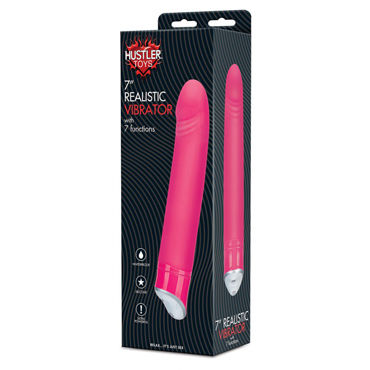Hustler Realistic Vibrator - Вибратор с реалистичной головкой - купить в секс шопе Hustler Realistic Vibrator - Вибратор с реалистичной головкой - купить в секс шопе