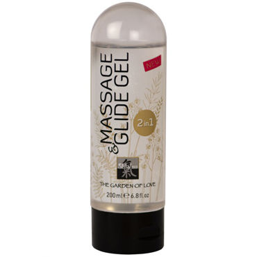 Shiatsu Massage & Glide Gel, 200 мл, Массажный гель и лубрикант Shiatsu Massage & Glide Gel, 200 мл, Массажный гель и лубрикант