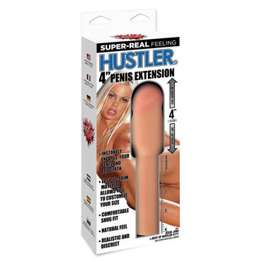 Hustler Насадка Jesse Jane by Hustler, телесный - Для увеличения члена на 10 см - купить в секс шопе Hustler Насадка Jesse Jane by Hustler, телесный - Для увеличения члена на 10 см - купить в секс шопе