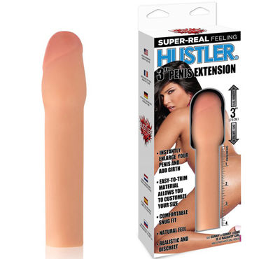 Hustler Насадка Sunny Leone by Hustler, телесный, Для увеличения члена на 7.5 см Hustler Насадка Sunny Leone by Hustler, телесный, Для увеличения члена на 7.5 см