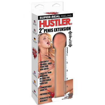 Hustler Насадка Memphis Monroe by Hustler, телесный - Для увеличения члена на 5 см - купить в секс шопе Hustler Насадка Memphis Monroe by Hustler, телесный - Для увеличения члена на 5 см - купить в секс шопе