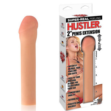 Hustler Насадка Memphis Monroe by Hustler, телесный, Для увеличения члена на 5 см Hustler Насадка Memphis Monroe by Hustler, телесный, Для увеличения члена на 5 см