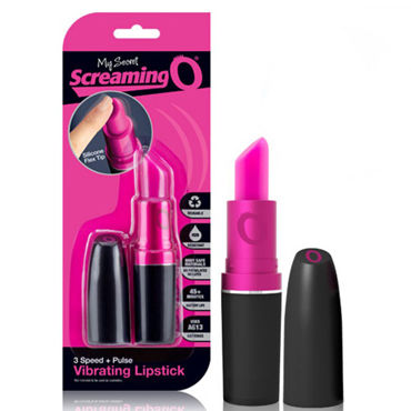 Screaming O Vibrating Lipstick, черный, Вибратор в форме помады Screaming O Vibrating Lipstick, черный, Вибратор в форме помады