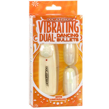 Doc Johnson Vibrating Dual - Два виброяичка - купить в секс шопе Doc Johnson Vibrating Dual - Два виброяичка - купить в секс шопе