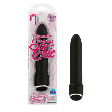 California Exotic 7-Function Classic Chic, черный, Классический вибратор, 7 функций California Exotic 7-Function Classic Chic, черный, Классический вибратор, 7 функций