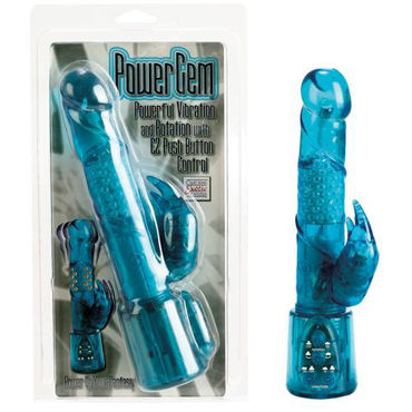 California Exotic Power Gem, голубой, Хай-тек вибратор с ротацией California Exotic Power Gem, голубой, Хай-тек вибратор с ротацией