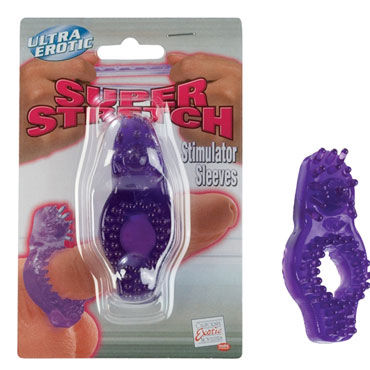 California Exotic Super Stretch, фиолетовый, Эрекционное кольцо со стимуляцией клитора California Exotic Super Stretch, фиолетовый, Эрекционное кольцо со стимуляцией клитора