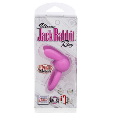 California Exotic Silicone Jack Rabbit Ring, розовое - Эрекционное виброкольцо с клиторальным кроликом - купить в секс шопе California Exotic Silicone Jack Rabbit Ring, розовое - Эрекционное виброкольцо с клиторальным кроликом - купить в секс шопе