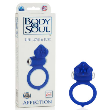California Exotic Body & Soul Affection, синее, Эрекционное кольцо со стимуляцией клитора California Exotic Body & Soul Affection, синее, Эрекционное кольцо со стимуляцией клитора