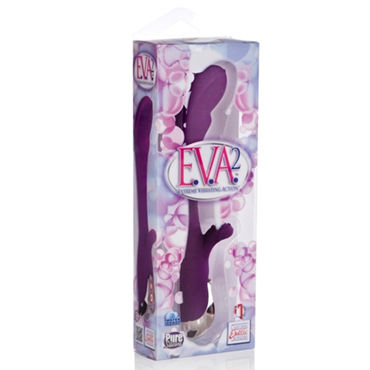 California Exotic E.V.A. 2 Extreme Vibrating Action, фиолетовый - Вибратор с гибким стволом и клиторальным отростком - купить в секс шопе California Exotic E.V.A. 2 Extreme Vibrating Action, фиолетовый - Вибратор с гибким стволом и клиторальным отростком - купить в секс шопе