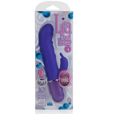 California Exotic Lia Dual Lover 4, фиолетовый - Вибратор с клиторальным стимулятором - купить в секс шопе California Exotic Lia Dual Lover 4, фиолетовый - Вибратор с клиторальным стимулятором - купить в секс шопе