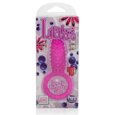 California Exotic Lia Love Ring, розовое - Эрекционное виброкольцо со стимулятором клитора - купить в секс шопе California Exotic Lia Love Ring, розовое - Эрекционное виброкольцо со стимулятором клитора - купить в секс шопе
