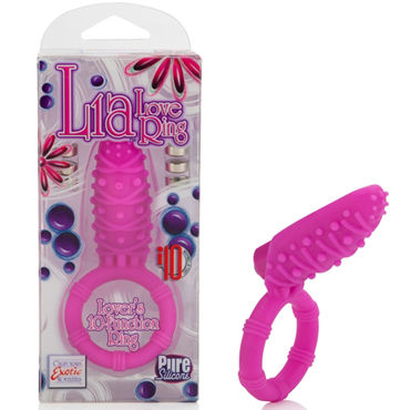 California Exotic Lia Love Ring, розовое, Эрекционное виброкольцо со стимулятором клитора California Exotic Lia Love Ring, розовое, Эрекционное виброкольцо со стимулятором клитора