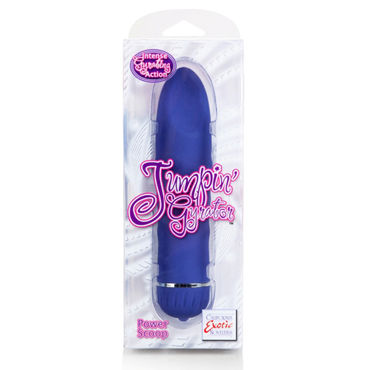 California Exotic Jumpin Gyrator Power Scoop, синий - Мощный вибратор классической формы - купить в секс шопе California Exotic Jumpin Gyrator Power Scoop, синий - Мощный вибратор классической формы - купить в секс шопе