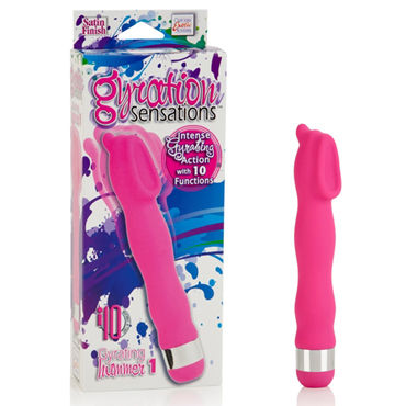 California Exotic Gyration Sensations Gyrating Hummer, розовый, Вибратор с ложечкой и выступом для стимуляции клитора и точки G California Exotic Gyration Sensations Gyrating Hummer, розовый, Вибратор с ложечкой и выступом для стимуляции клитора и точки G