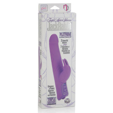 California Exotic Triple Motor Silicone Jack Rabbits, фиолетовый - Многофункциональный вибратор с тремя моторами - купить в секс шопе California Exotic Triple Motor Silicone Jack Rabbits, фиолетовый - Многофункциональный вибратор с тремя моторами - купить в секс шопе