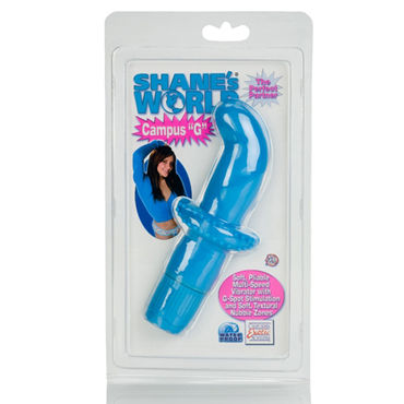 California Exotic Shanes World Campus "G" Stimulators, синий - Вибратор для стимуляции точки G - купить в секс шопе California Exotic Shanes World Campus "G" Stimulators, синий - Вибратор для стимуляции точки G - купить в секс шопе