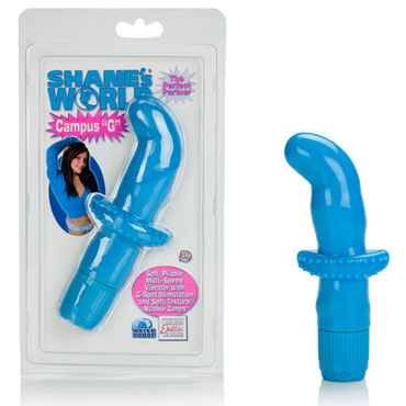 California Exotic Shanes World Campus "G" Stimulators, синий, Вибратор для стимуляции точки G California Exotic Shanes World Campus "G" Stimulators, синий, Вибратор для стимуляции точки G