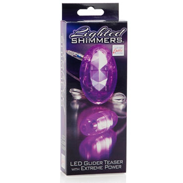 California Exotic Lighted Shimmers Glider Teasers, фиолетовый - Светящееся виброяичко - купить в секс шопе California Exotic Lighted Shimmers Glider Teasers, фиолетовый - Светящееся виброяичко - купить в секс шопе