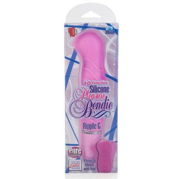 California Exotic Pleasure Bendie Ripple G, розовый, Вибратор с фиксирующимся под разными углами стволом и другие товары California Exotic с фото California Exotic Pleasure Bendie Ripple G, розовый, Вибратор с фиксирующимся под разными углами стволом и другие товары California Exotic с фото