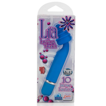 California Exotic Lia Mini-Massager Loving Touch, синий - Вибратор с рельефной головкой - купить в секс шопе California Exotic Lia Mini-Massager Loving Touch, синий - Вибратор с рельефной головкой - купить в секс шопе